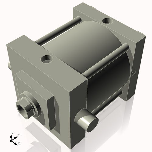 Isometric View of 7ATF4NCK1.75S4