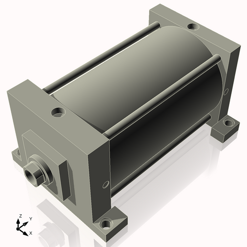Isometric View of 8ASL11CCK1.75S4