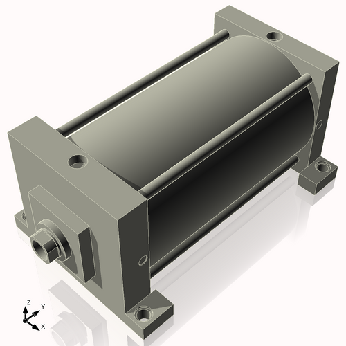 Isometric View of 8ASL12CCK1.75S4