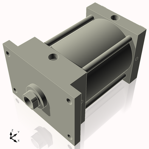 Isometric View of 5AFF4NCK1.375S4