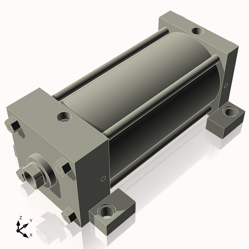 Isometric View of 5ASL8NCK1.375S4