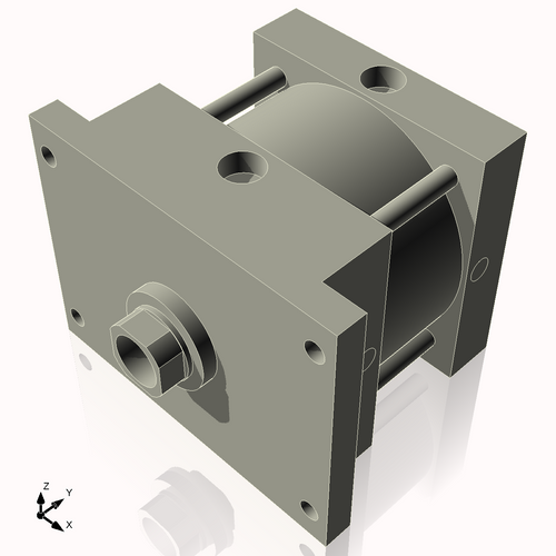 Isometric View of 6AFF1NCK1.75S4