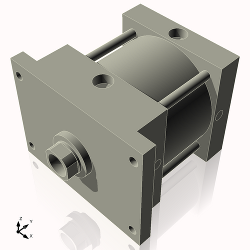 Isometric View of 6AFF2NCK1.75S4