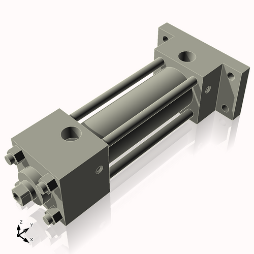 Isometric View of 1.125ARF2CCKS4