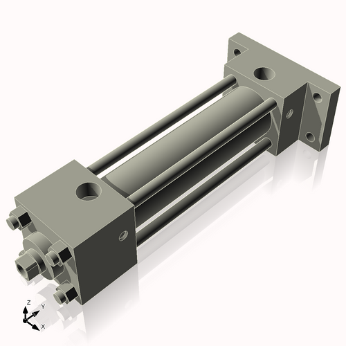Isometric View of 1.125ARF3CCKS4