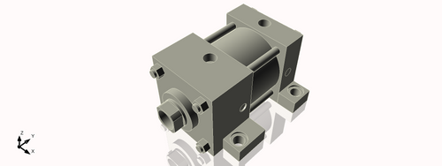 Isometric View of 3.25MASL1CCK1.375S4