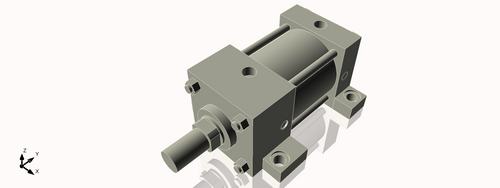 Isometric View of 3.25MASL2CCK1.375