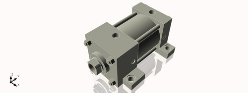 Isometric View of 3.25MASL2CCK1.375S4