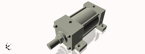 Isometric View of 3.25MASL3NCK1.375