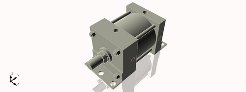 Isometric View of 6MAFB3NCK1.75