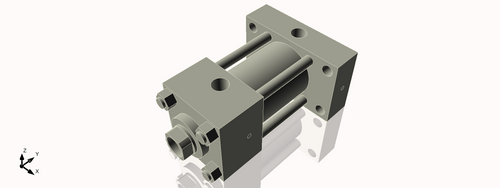 Isometric View of 2.5HHRHF2NCK1.375S4
