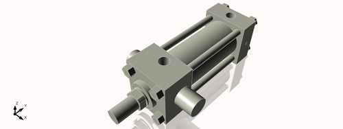 Isometric View of 2.5HHTF4NCK1.375