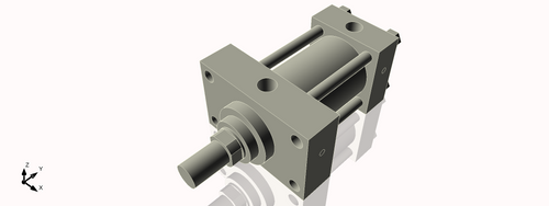 Isometric View of 3.25HHFHF3NCK1.75
