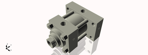 Isometric View of 3.25HHRHF1NCK1.75S4