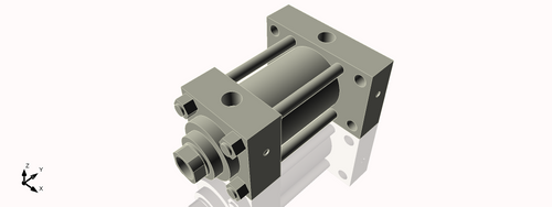 Isometric View of 3.25HHRHF3CCK1.75S4