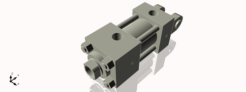 Isometric View of 2HHC1NCK1.375S4