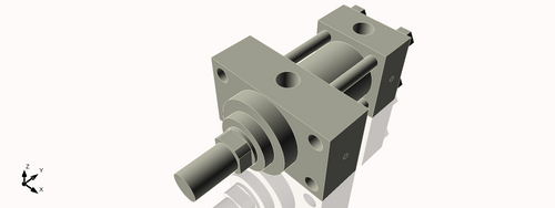 Isometric View of 2HHFHF1NCK1.375