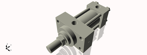Isometric View of 2HHFHF2NCK1.375