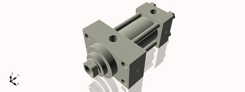 Isometric View of 2HHFHF2NCK1.375S4