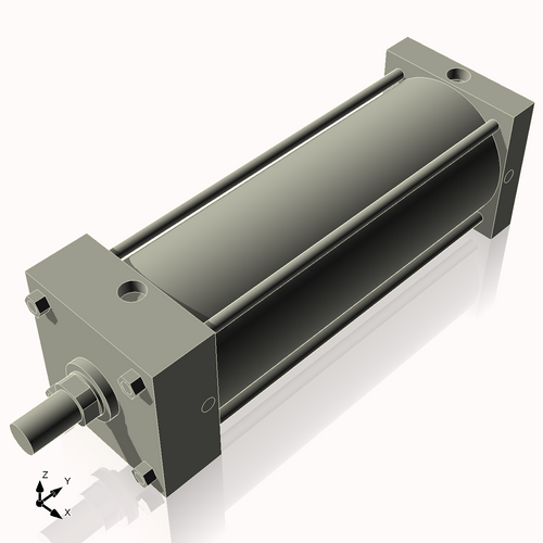Isometric View of 6ASF14NCK1.75