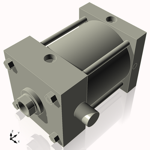 Isometric View of 6ATF4NCK1.75S4