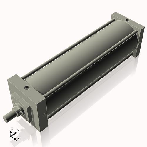 Isometric View of 7AC23NCK1.75