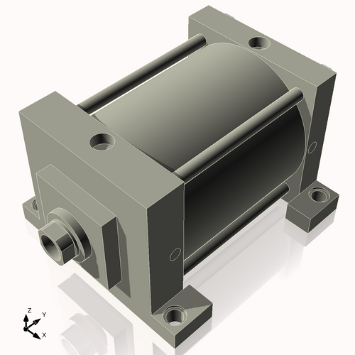Isometric View of 7ASL6NCK1.75S4