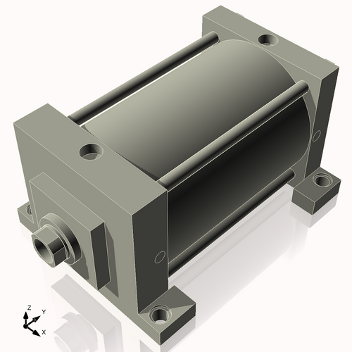 Isometric View of 7ASL8NCK1.75S4