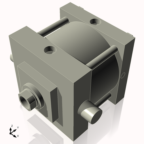 Isometric View of 7ATF2NCK1.75S4