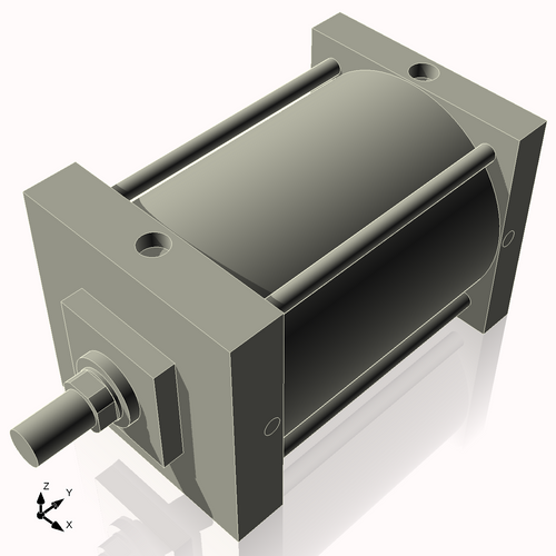 Isometric View of 8AC8NCK1.75