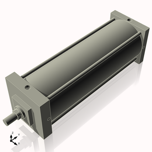 Isometric View of 8AC22NCK1.75