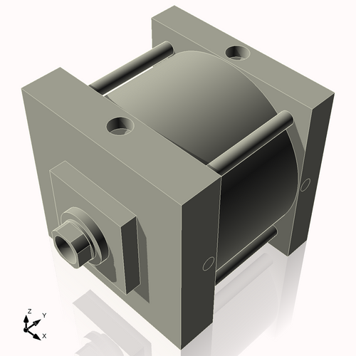 Isometric View of 8ASF3NCK1.75S4