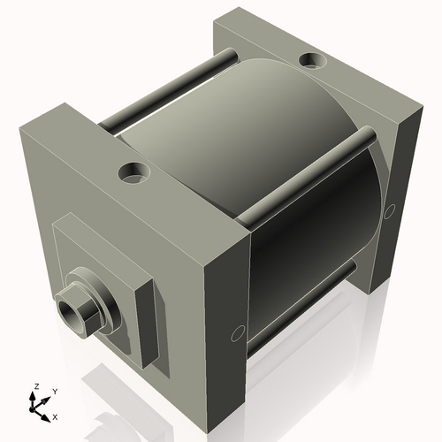 Isometric View of 8ASF5NCK1.75S4