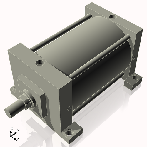 Isometric View of 8ASL9NCK1.75
