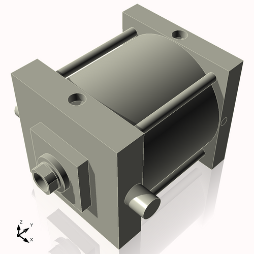 Isometric View of 8ATF5NCK1.75S4