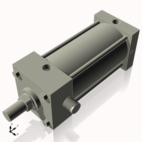 Isometric View of 4ATF6NCK1.375