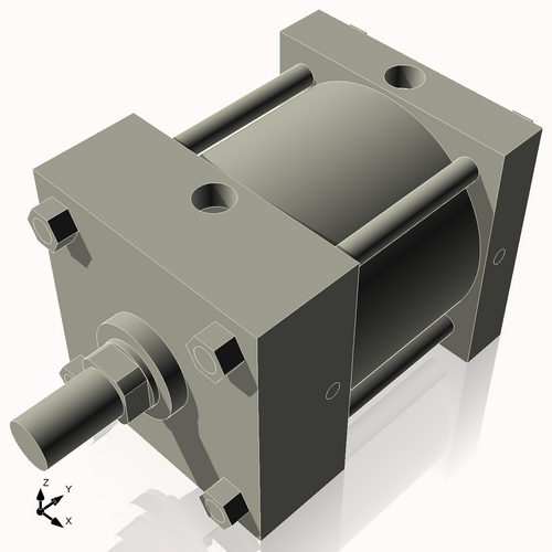 Isometric View of 5AC2NCK1.375