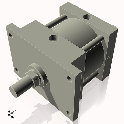 Isometric View of 5AFF1NCK1.375