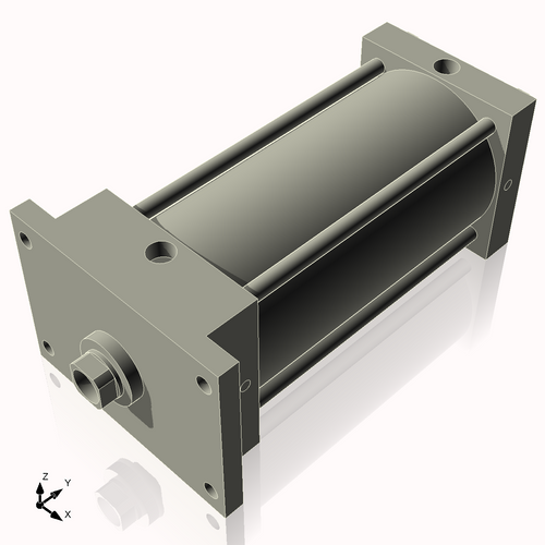 Isometric View of 5AFF8NCK1.375S4