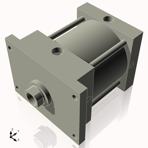 Isometric View of 6AFF3NCK1.75S4