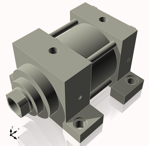 Isometric View of CN3.25MHSL1CCK1.375S4