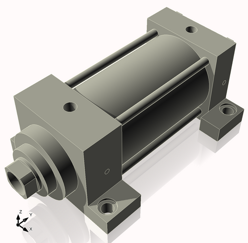 Isometric View of CN3.25MHSL4NCK1.375S4