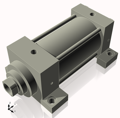 Isometric View of CN3.25MHSL4CCK1.375S4