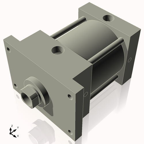 Isometric View of CN4AFF2NCK1.375S4