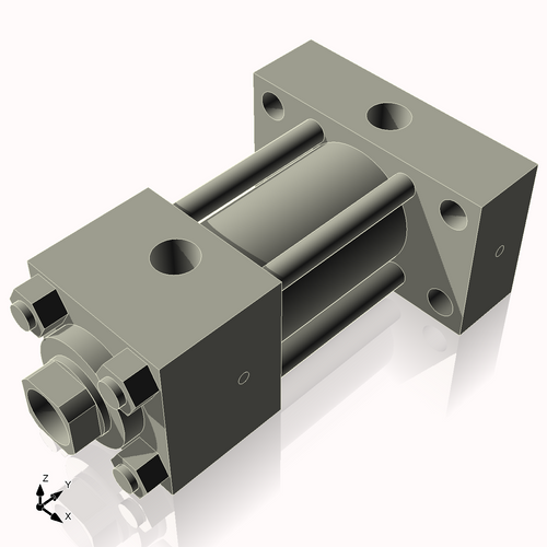 Isometric View of CN2HHRHF2CCK1.375S4