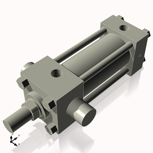 Isometric View of CN2.5HHTF4CCK1.375