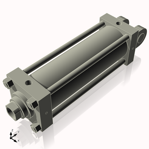 Isometric View of 5HHC14NCK2.5S4