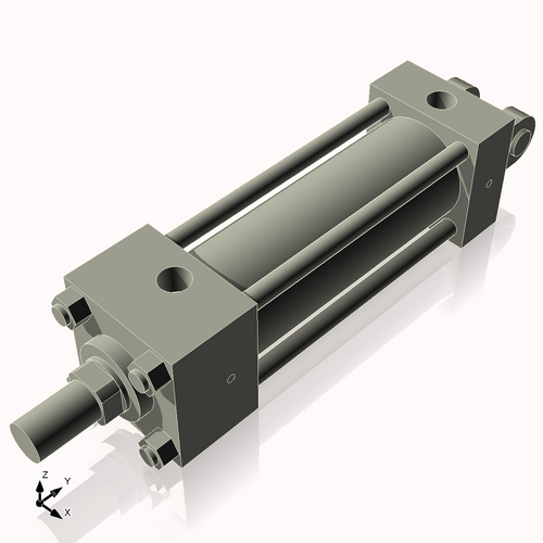 Isometric View of 2.5HHC6NCK1.375