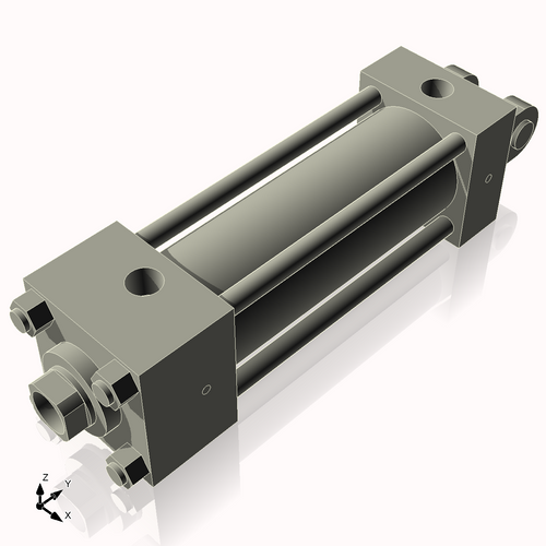 Isometric View of 2.5HHC6NCK1.375S4
