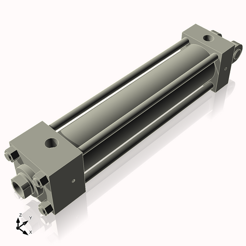 Isometric View of 2.5HHC11CCK1.375S4